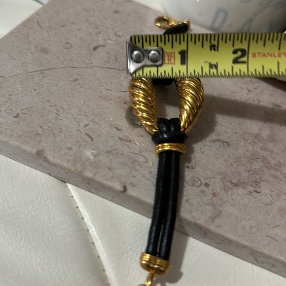 Made in Italy-Bronze Milor Design-Leather Bracelet-Gold Accent-Like New - Picture 12 of 14
